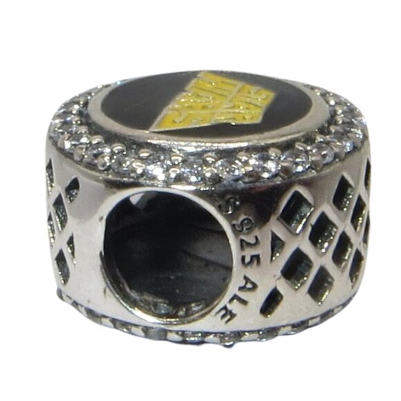 Pandora RARE! Disney LFL Star Wars Force Be With You CZ & SS .925 Charm - Picture 5 of 5